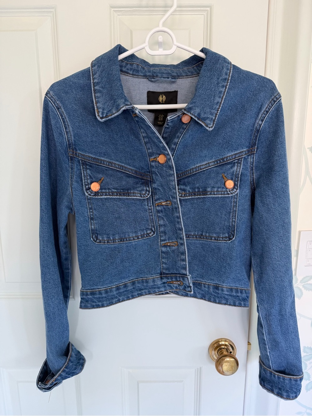 House of Harlow Denim Jean Crop Jacket - BM
